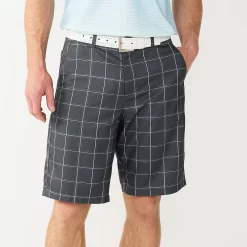 Men's Tek Gear® Plaid Flat-Front Golf Shorts