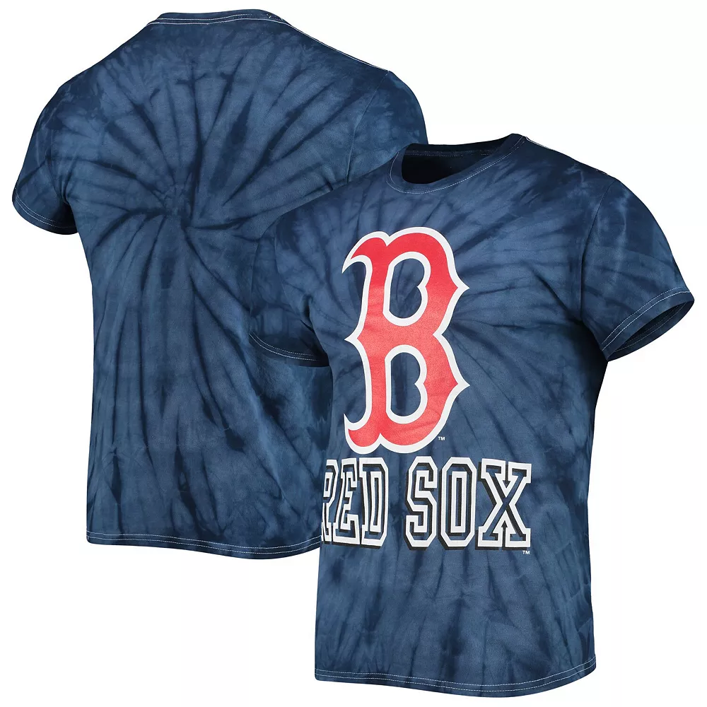Men's Stitches Navy Boston Red Sox Spider Tie-Dye T-Shirt 4 Men's Stitches Navy Boston Red Sox Spider Tie-Dye T-Shirt - Image 2