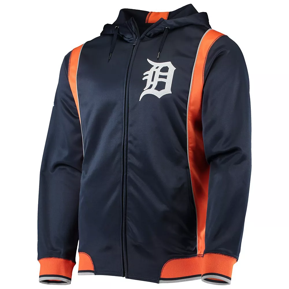 Men's Stitches Navy/Orange Detroit Tigers Team Full-Zip Hoodie 5 Men's Stitches Navy/Orange Detroit Tigers Team Full-Zip Hoodie - Image 3