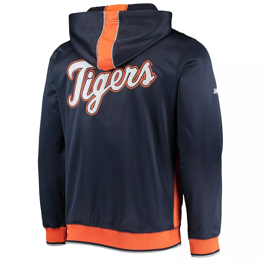 Men's Stitches Navy/Orange Detroit Tigers Team Full-Zip Hoodie 6 Men's Stitches Navy/Orange Detroit Tigers Team Full-Zip Hoodie - Image 4