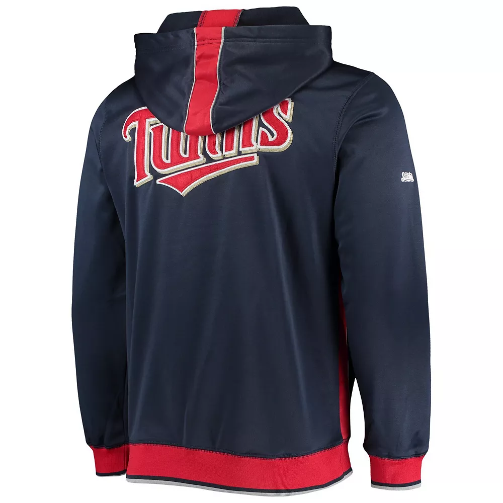 Men's Stitches Navy/Red Minnesota Twins Team Full-Zip Hoodie - Image 4