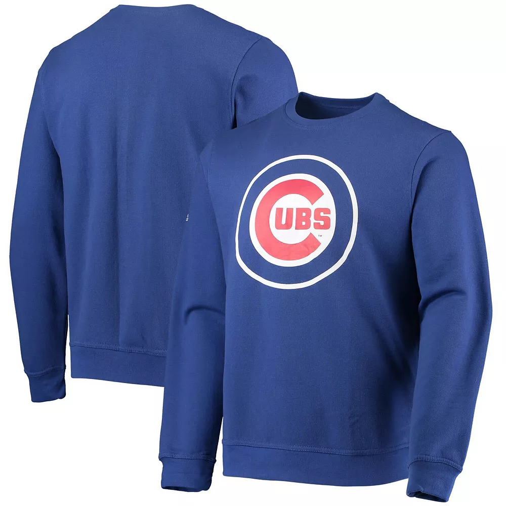 Men's Stitches Royal Chicago Cubs Logo Pullover Sweatshirt 4 Men's Stitches Royal Chicago Cubs Logo Pullover Sweatshirt - Image 2