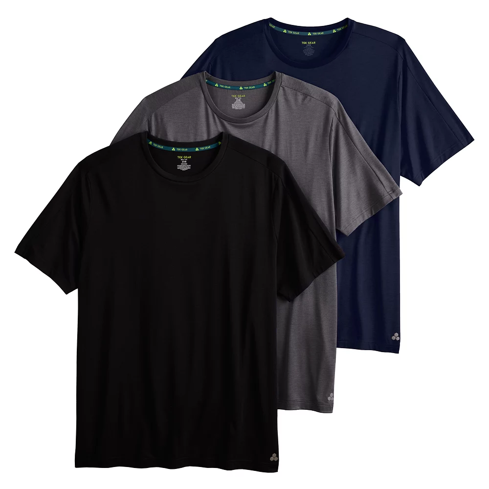 Big & Tall Tek Gear® 3-Pack Core Tee 3 Big & Tall Tek Gear® 3-Pack Core Tee