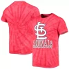 Men's Stitches Red St. Louis Cardinals Spider Tie-Dye T-Shirt