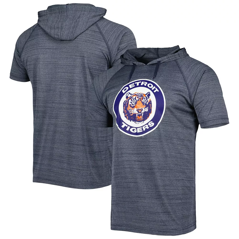 Men's Stitches Navy Detroit Tigers Space-Dye Raglan Hoodie T-Shirt 3 Men's Stitches Navy Detroit Tigers Space-Dye Raglan Hoodie T-Shirt