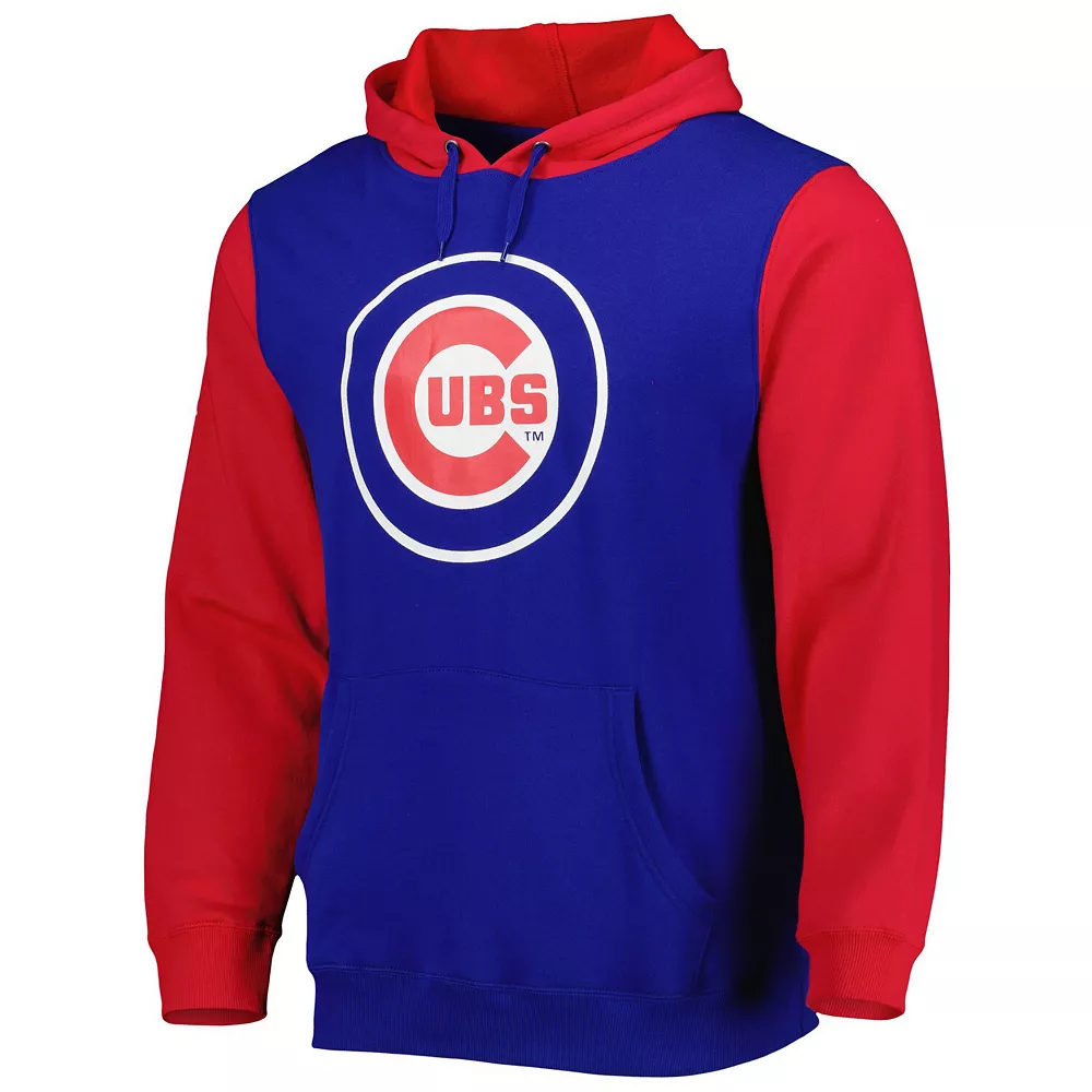 Men's Stitches Royal/Red Chicago Cubs Team Pullover Hoodie - Image 3