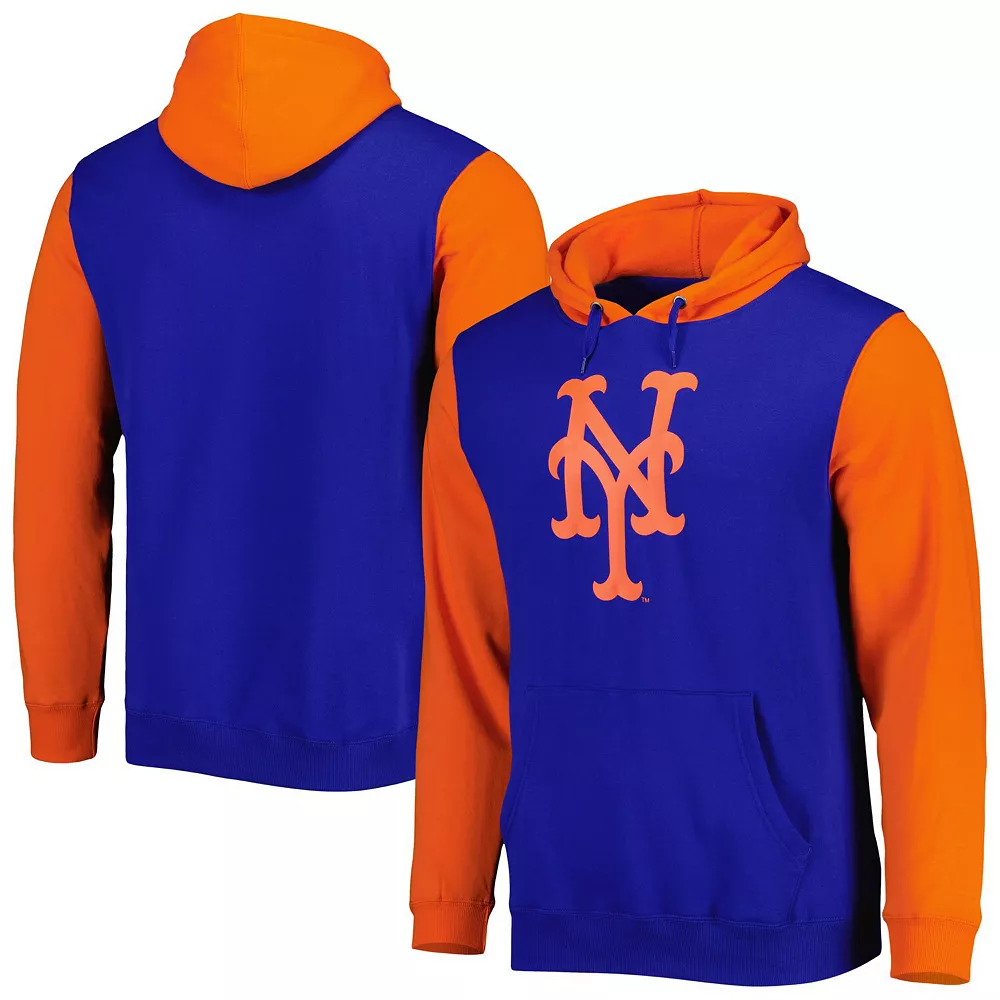 Men's Stitches Royal/Orange New York Mets Team Pullover Hoodie 4 Men's Stitches Royal/Orange New York Mets Team Pullover Hoodie - Image 2