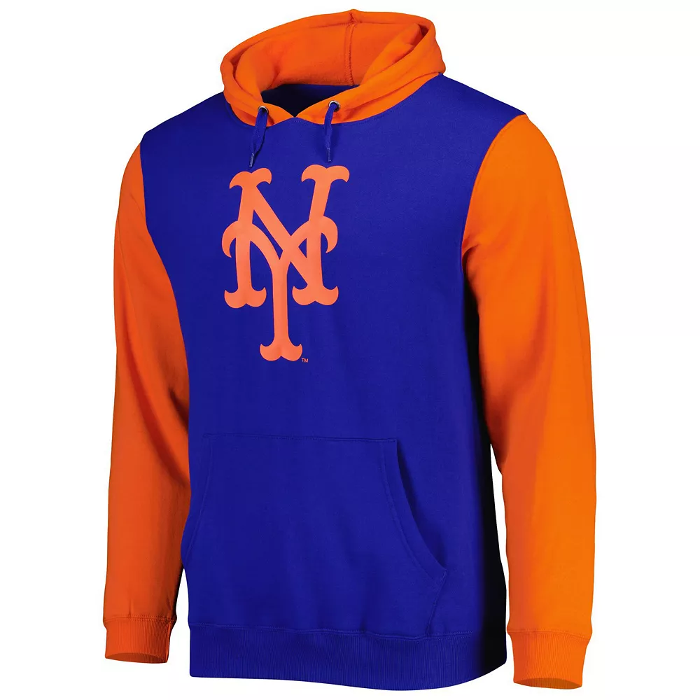 Men's Stitches Royal/Orange New York Mets Team Pullover Hoodie 5 Men's Stitches Royal/Orange New York Mets Team Pullover Hoodie - Image 3