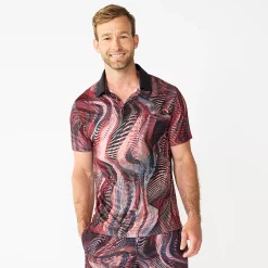 Men's Tek Gear® Printed Polo - Size Small